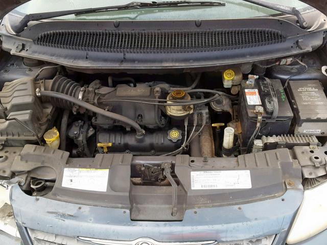 1C4GJ45352B590144 - 2002 CHRYSLER VOYAGER LX BLUE photo 7