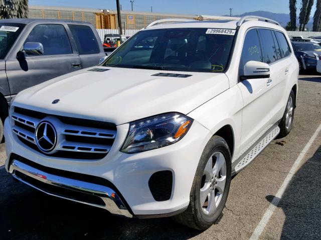 4JGDF6EE1JB055954 - 2018 MERCEDES-BENZ GLS 450 4M WHITE photo 2