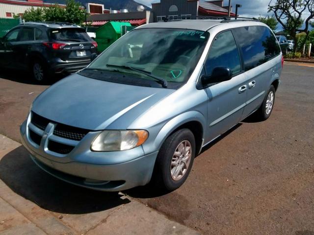 1D4GP45373B123102 - 2003 DODGE CARAVAN SP BLUE photo 2