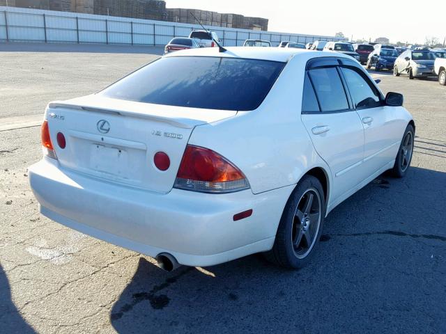 JTHBD192040092450 - 2004 LEXUS IS 300 WHITE photo 4