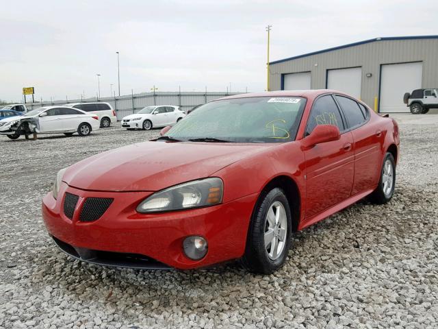 2G2WP552081109060 - 2008 PONTIAC GRAND PRIX RED photo 2