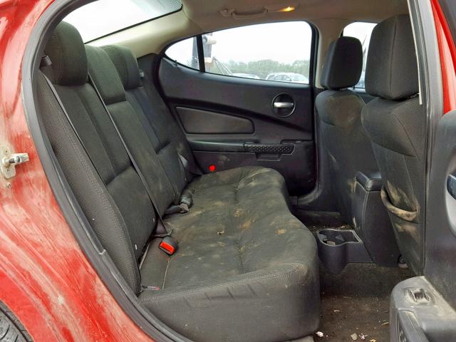 2G2WP552081109060 - 2008 PONTIAC GRAND PRIX RED photo 6