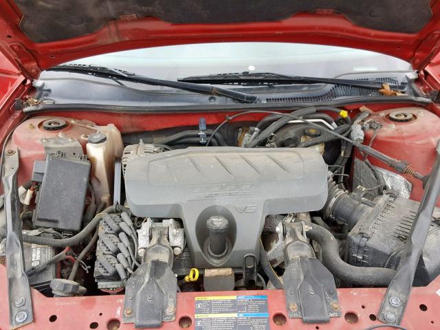 2G2WP552081109060 - 2008 PONTIAC GRAND PRIX RED photo 7