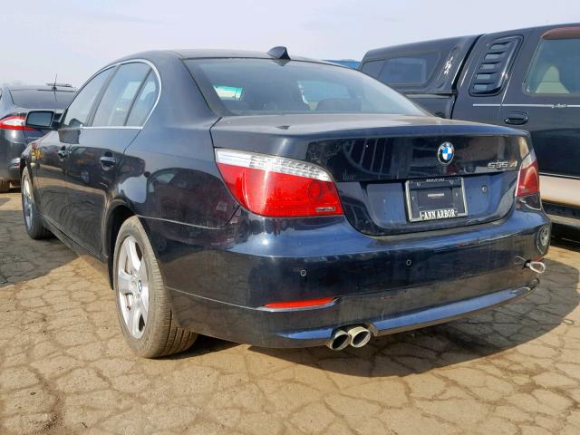 WBANV93528CZ65999 - 2008 BMW 535 XI BLACK photo 3