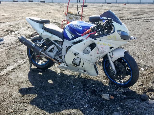 JYARJ04E71A016780 - 2001 YAMAHA YZFR6 L WHITE photo 1