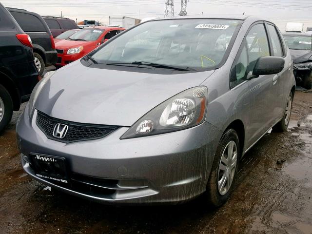 JHMGE8G22AC019279 - 2010 HONDA FIT SILVER photo 2