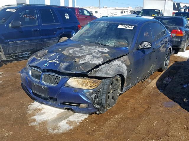 WBAPL33599A404837 - 2009 BMW 335 XI BLUE photo 2