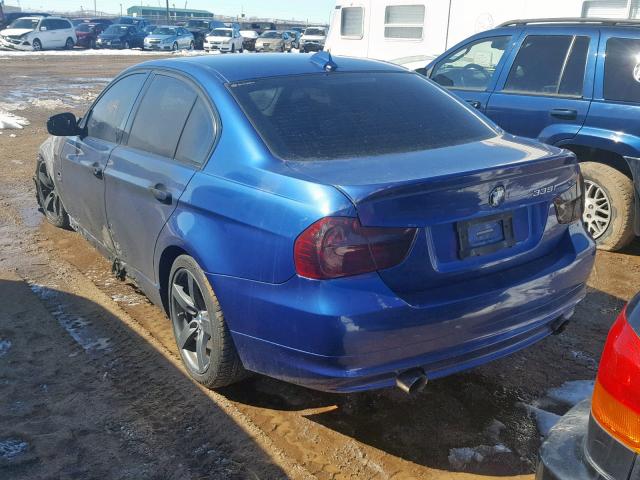 WBAPL33599A404837 - 2009 BMW 335 XI BLUE photo 3