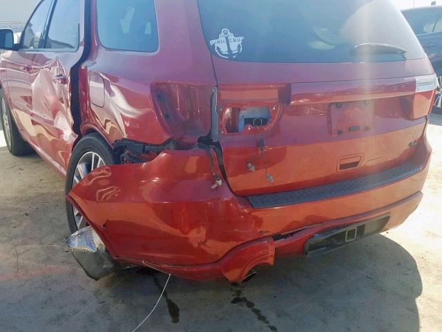 1C4SDJCT6DC518059 - 2013 DODGE DURANGO R/ RED photo 9