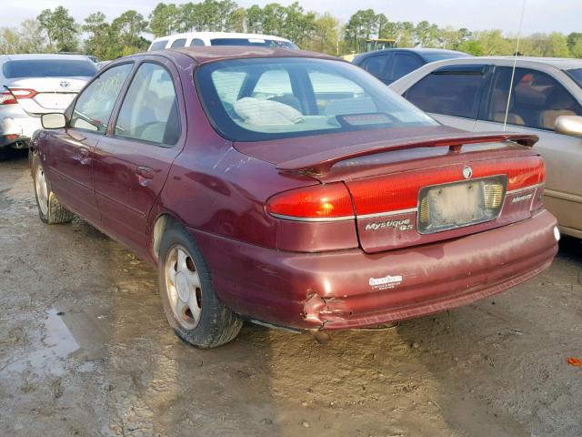 1MELM65L1VK612970 - 1997 MERCURY MYSTIQUE B MAROON photo 3