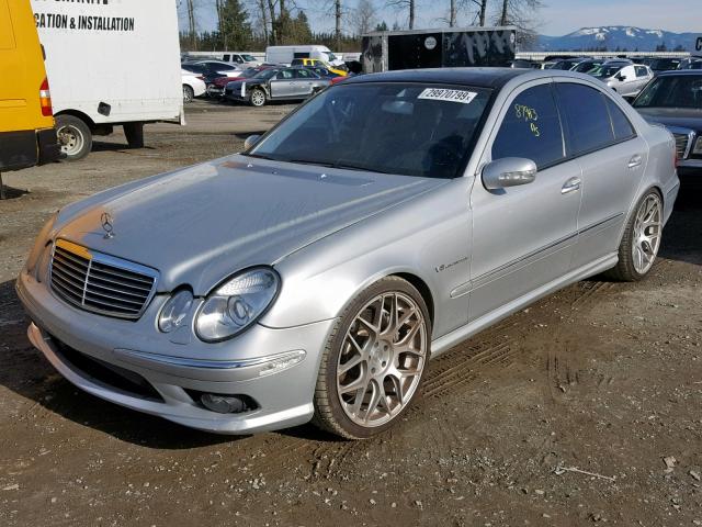 WDBUF76J24A422407 - 2004 MERCEDES-BENZ E 55 AMG SILVER photo 2