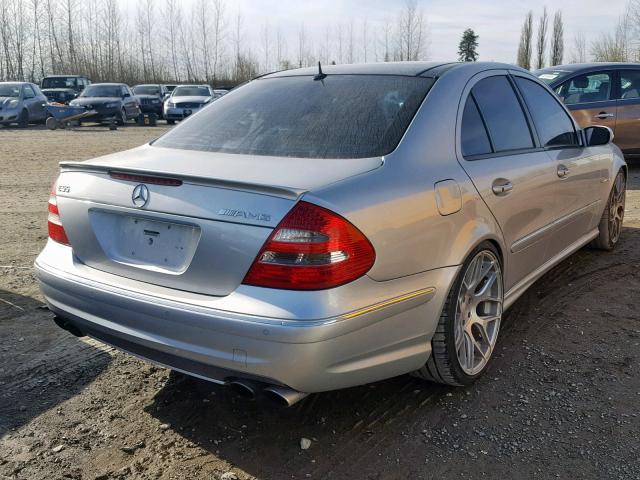 WDBUF76J24A422407 - 2004 MERCEDES-BENZ E 55 AMG SILVER photo 4