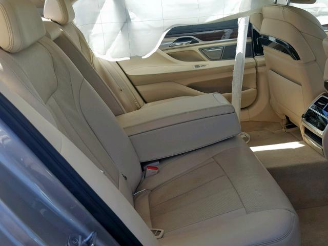 WBA7E2C55GG738832 - 2016 BMW 740 I BEIGE photo 6