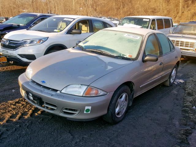 1G1JC524927188495 - 2002 CHEVROLET CAVALIER B TAN photo 2