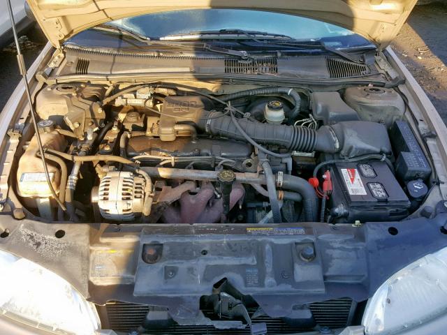 1G1JC524927188495 - 2002 CHEVROLET CAVALIER B TAN photo 7