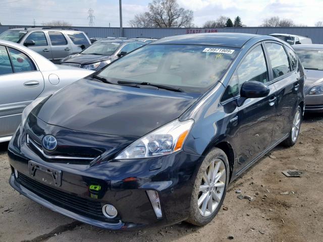 JTDZN3EU2C3024292 - 2012 TOYOTA PRIUS V BLACK photo 2