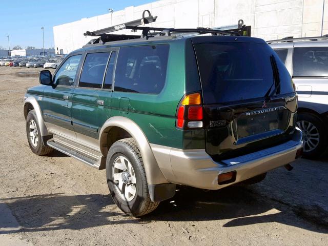 JA4MT31H9YP048933 - 2000 MITSUBISHI MONTERO SP GREEN photo 3