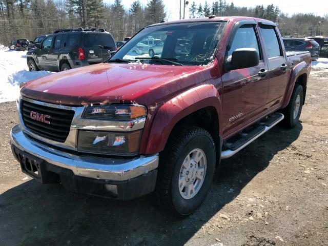 1GTDT136148188758 - 2004 GMC CANYON RED photo 1