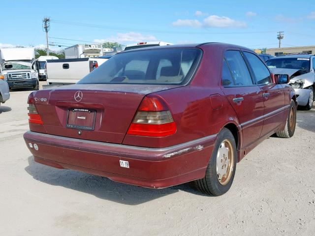 WDBHA29G5XA677916 - 1999 MERCEDES-BENZ C 280 MAROON photo 4