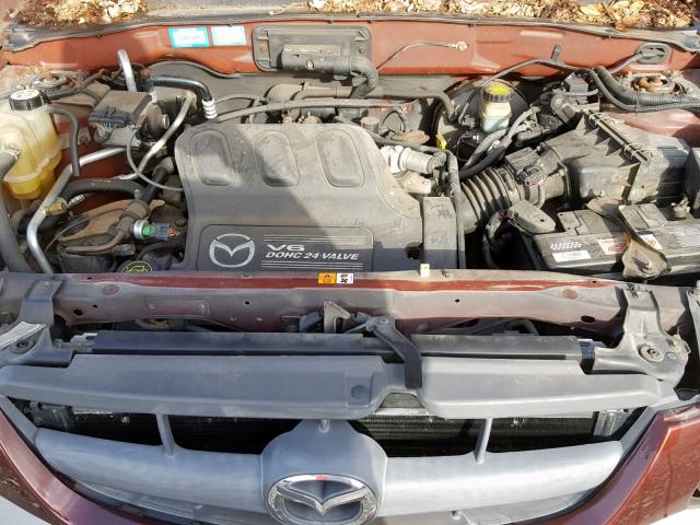 4F2YU09192KM46173 - 2002 MAZDA TRIBUTE LX MAROON photo 7