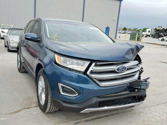 2FMPK3J89GBC04508 - 2016 FORD EDGE SEL BLUE photo 1