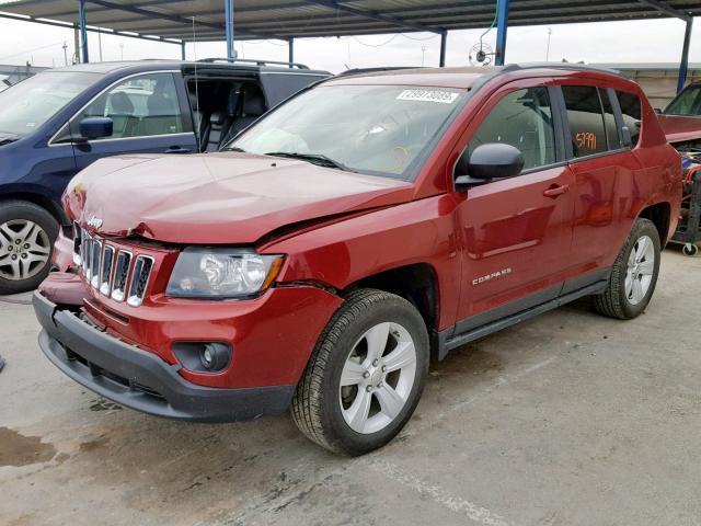 1C4NJDBB0GD697875 - 2016 JEEP COMPASS SP RED photo 2
