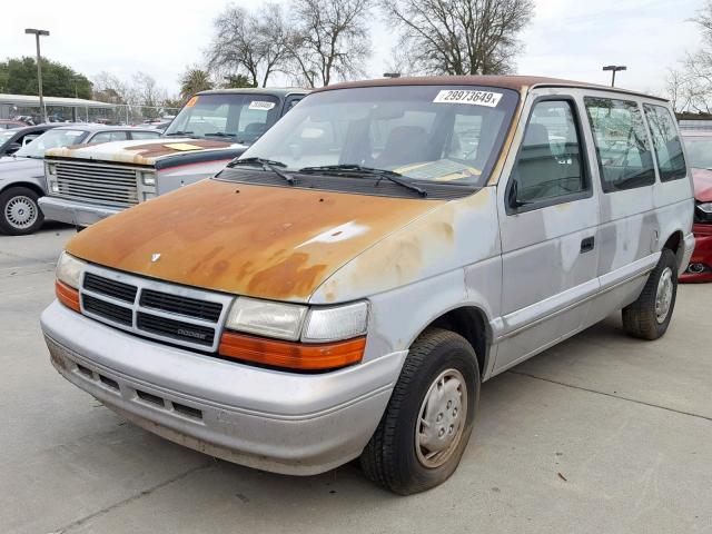 2B4GH2539SR318260 - 1995 DODGE CARAVAN BROWN photo 2