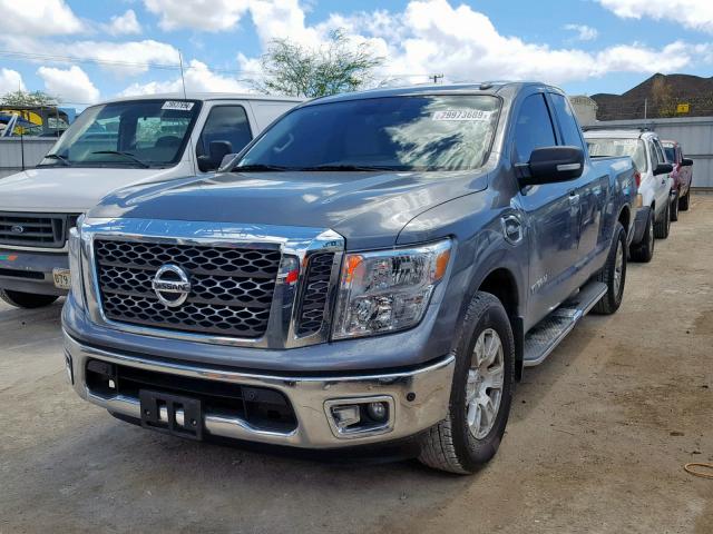 1N6AA1C63HN568973 - 2017 NISSAN TITAN SV GRAY photo 2