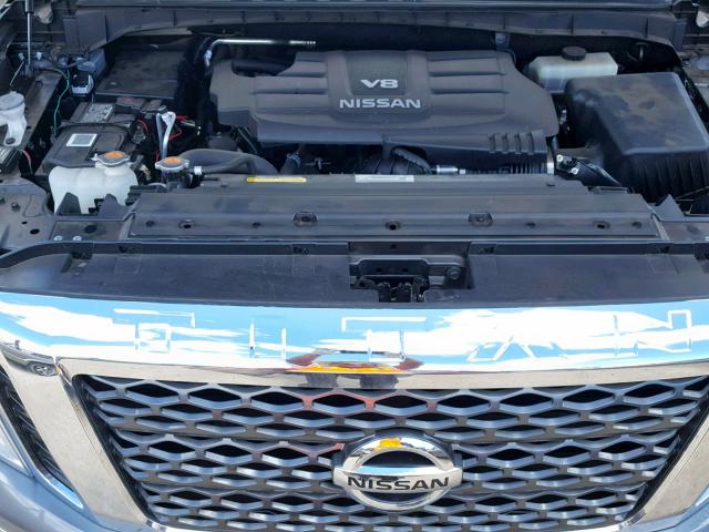 1N6AA1C63HN568973 - 2017 NISSAN TITAN SV GRAY photo 7