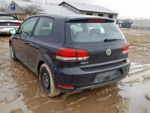 WVWAA7AJ6BW074024 - 2011 VOLKSWAGEN GOLF 黑色 照片 3