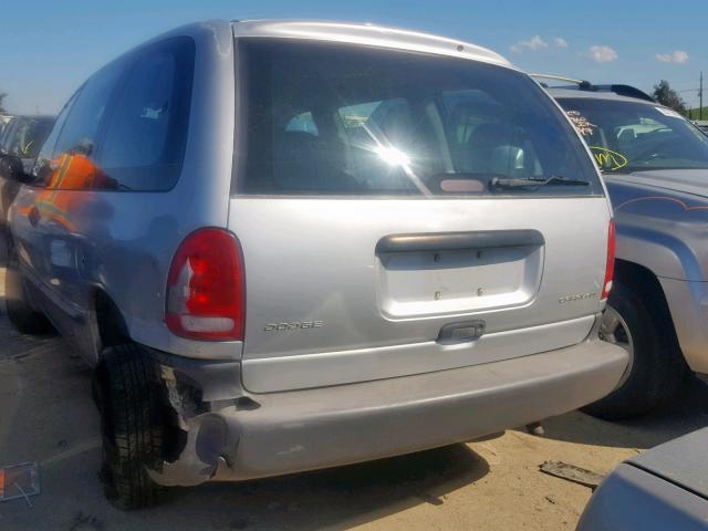 2B4FP25B4YR509020 - 2000 DODGE CARAVAN SILVER photo 3