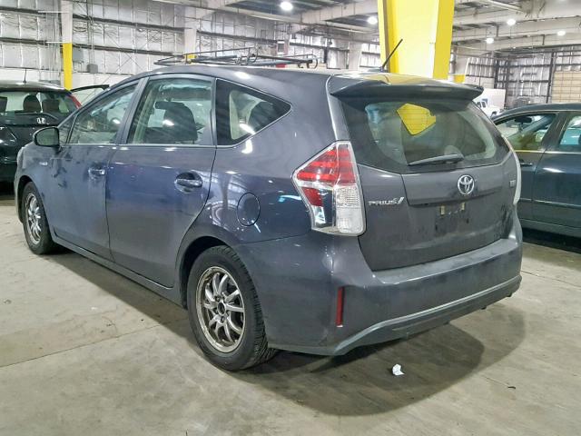 JTDZN3EU8FJ029531 - 2015 TOYOTA PRIUS V GRAY photo 3