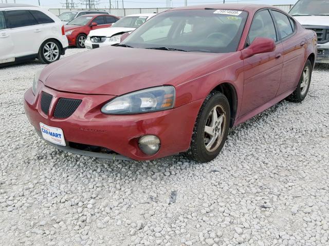 2G2WP522641138318 - 2004 PONTIAC GRAND PRIX RED photo 2