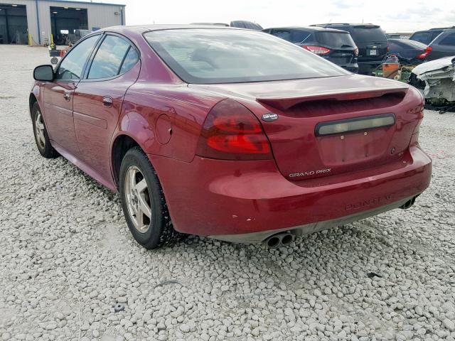 2G2WP522641138318 - 2004 PONTIAC GRAND PRIX RED photo 3