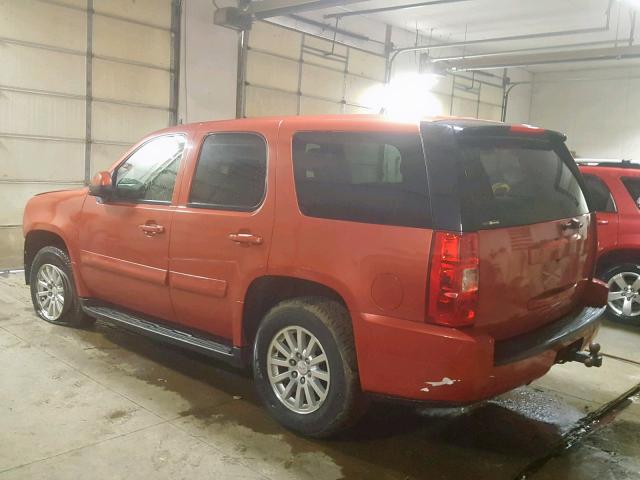 1GKFC13588R203678 - 2008 GMC YUKON HYBR RED photo 3