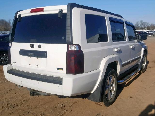 1J8HG48P57C601087 - 2007 JEEP COMMANDER WHITE photo 4