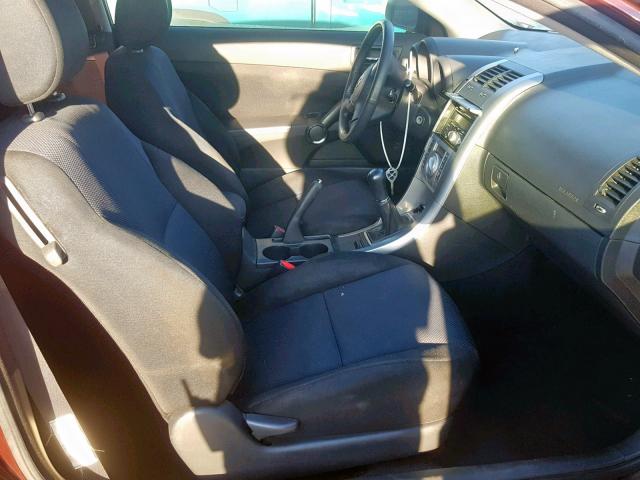 JTKDE177560075077 - 2006 TOYOTA SCION TC მუქწითელი ფოტო 5