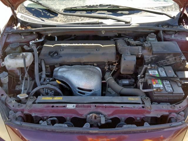JTKDE177560075077 - 2006 TOYOTA SCION TC მუქწითელი ფოტო 7