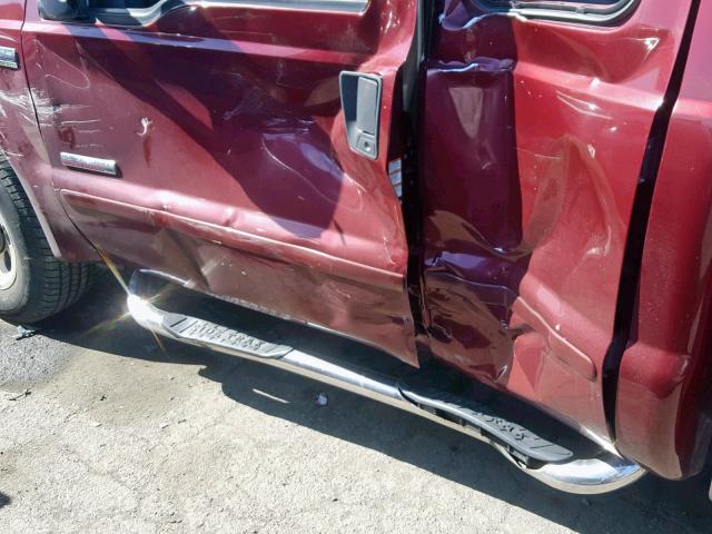 1FTWX30P35EB71405 - 2005 FORD F350 SRW S MAROON photo 9