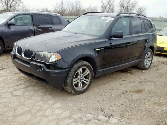 WBXPA93405WD18368 - 2005 BMW X3 3.0I BLACK photo 2