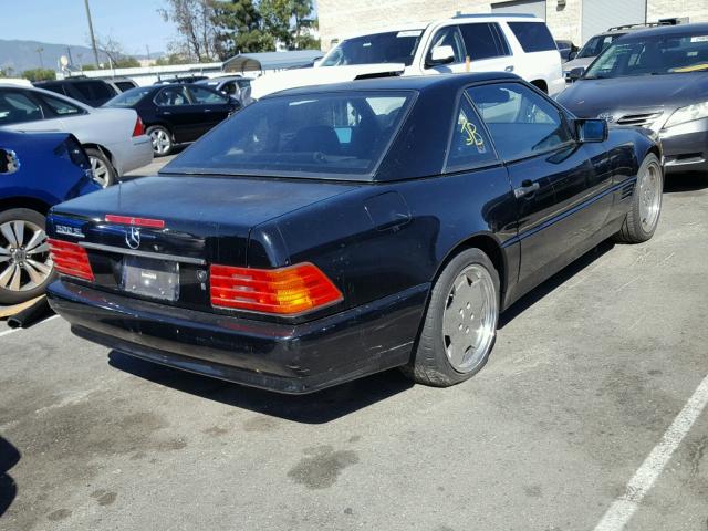 WDBFA66E3NF045269 - 1992 MERCEDES-BENZ 500 SL BLACK photo 4