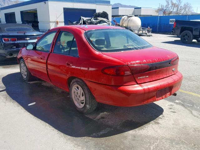 3FAFP13P8YR258885 - 2000 FORD ESCORT RED photo 3