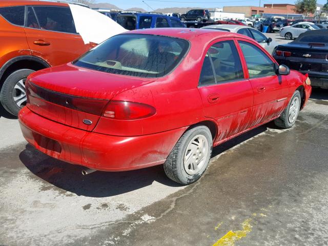 3FAFP13P8YR258885 - 2000 FORD ESCORT RED photo 4