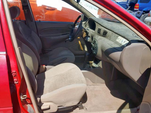 3FAFP13P8YR258885 - 2000 FORD ESCORT RED photo 5