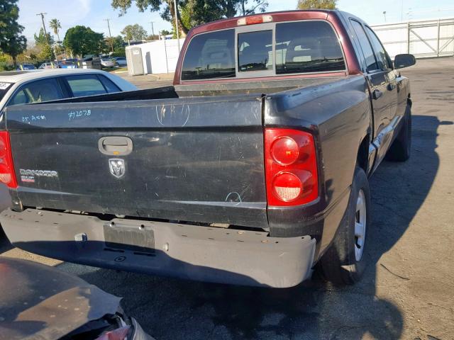 1D3HE28K75S157565 - 2005 DODGE DAKOTA QUA MAROON photo 4