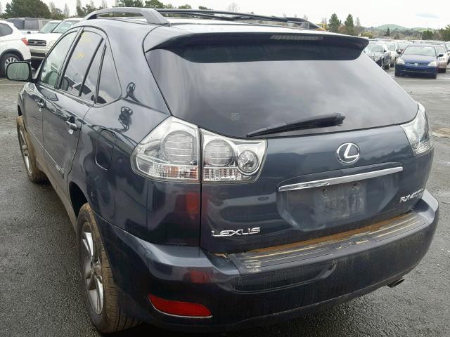 JTJHW31U872024644 - 2007 LEXUS RX 400H CHARCOAL photo 3