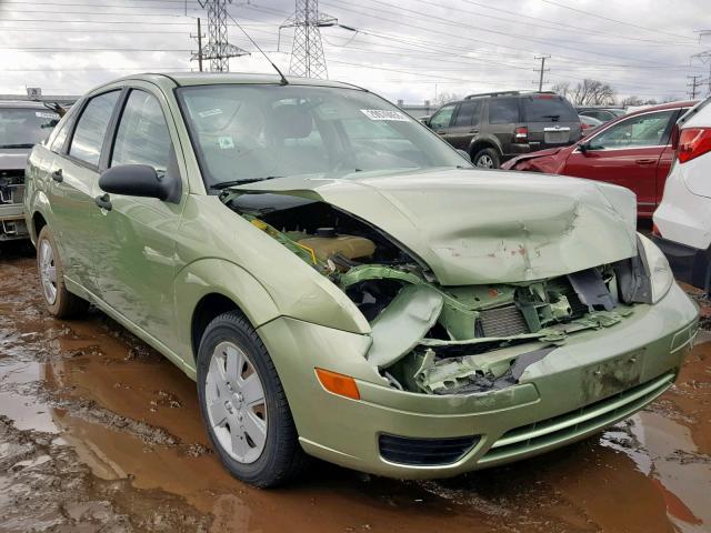 1FAHP34N67W149550 - 2007 FORD FOCUS ZX4 GREEN photo 1