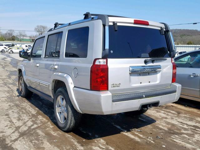1J8HG58N26C106302 - 2006 JEEP COMMANDER SILVER photo 3