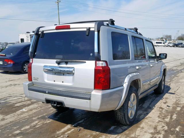 1J8HG58N26C106302 - 2006 JEEP COMMANDER SILVER photo 4