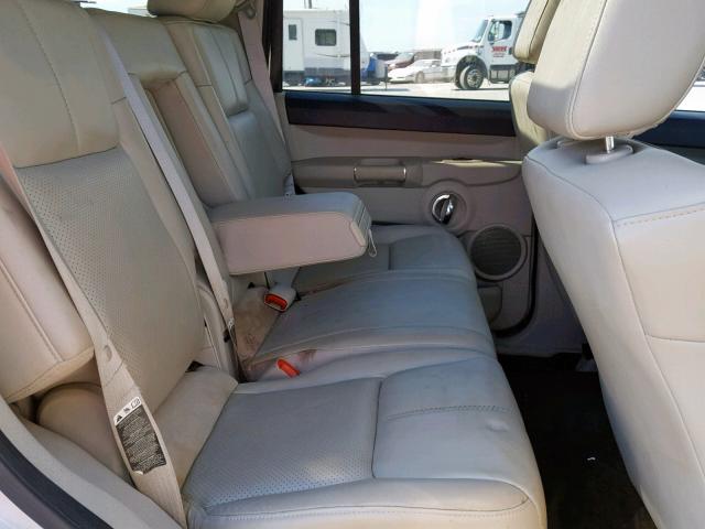 1J8HG58N26C106302 - 2006 JEEP COMMANDER SILVER photo 6
